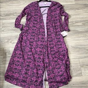 Lularoe Sarah size small. Purple and black